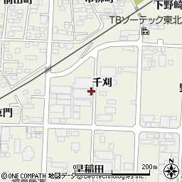 福島県伊達市保原町千刈周辺の地図