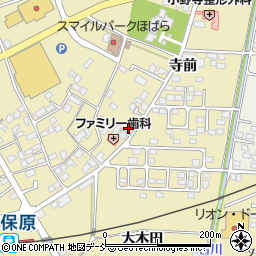 福島県伊達市保原町上保原神明町16周辺の地図