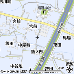 福島県福島市下飯坂宮前8周辺の地図