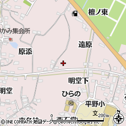 福島県福島市飯坂町平野遠原38周辺の地図