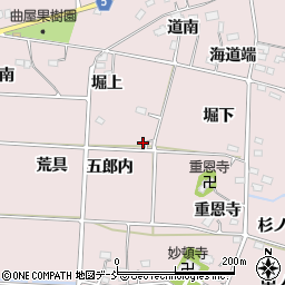 福島県福島市飯坂町平野五郎内周辺の地図