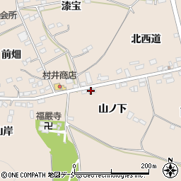 福島県伊達市箱崎山ノ下周辺の地図