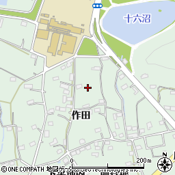 福島県福島市大笹生作田周辺の地図