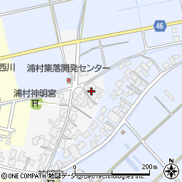 新潟県新潟市西蒲区浦村21周辺の地図