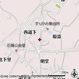 福島県福島市飯坂町平野西道下17周辺の地図