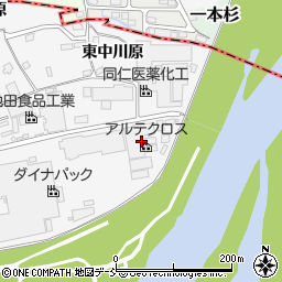 福島県福島市瀬上町下中川原17周辺の地図