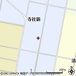 新潟県阿賀野市寺社新周辺の地図