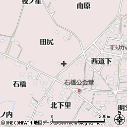 福島県福島市飯坂町平野田尻43周辺の地図