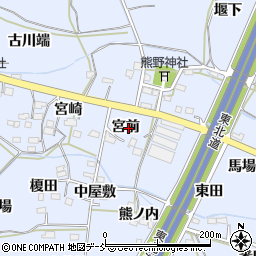 福島県福島市下飯坂宮前10周辺の地図