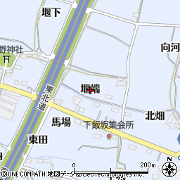 福島県福島市下飯坂（堰端）周辺の地図