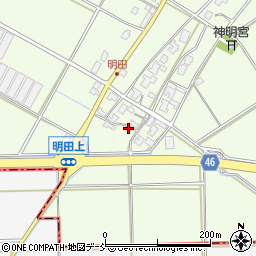 新潟県新潟市西区明田425周辺の地図