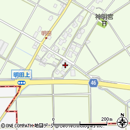 新潟県新潟市西区明田895周辺の地図