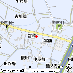 福島県福島市下飯坂周辺の地図