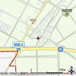 新潟県新潟市西区明田856周辺の地図