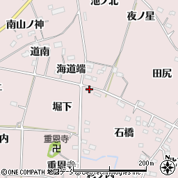 福島県福島市飯坂町平野堀下周辺の地図
