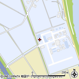 新潟市水道局満願寺浄水場周辺の地図