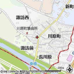 福島県伊達市川原町92周辺の地図