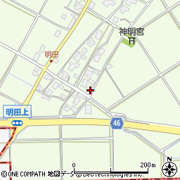 新潟県新潟市西区明田898周辺の地図