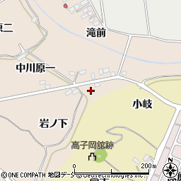 福島県伊達市箱崎岩ノ下周辺の地図