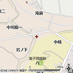 福島県伊達市箱崎（岩ノ下）周辺の地図