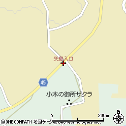 矢島入口周辺の地図