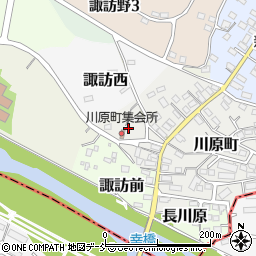 福島県伊達市川原町101周辺の地図