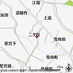 福島県福島市飯坂町二タ俣周辺の地図