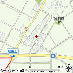 新潟県新潟市西区明田923周辺の地図