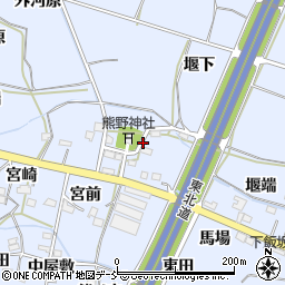 福島県福島市下飯坂熊野周辺の地図