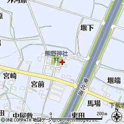 福島県福島市下飯坂（熊野）周辺の地図
