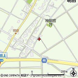 新潟県新潟市西区明田541周辺の地図