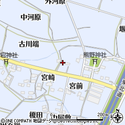 福島県福島市下飯坂宮崎21-1周辺の地図