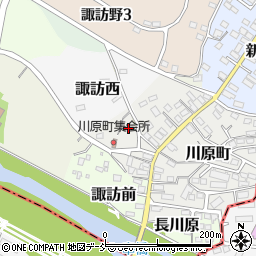 福島県伊達市川原町107周辺の地図