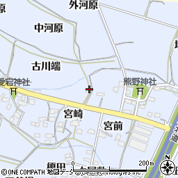 福島県福島市下飯坂宮崎21周辺の地図