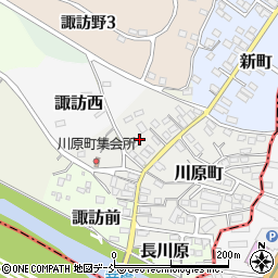 福島県伊達市川原町83周辺の地図