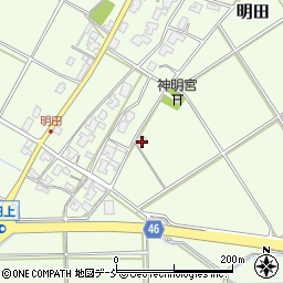 新潟県新潟市西区明田550周辺の地図