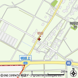 新潟県新潟市西区明田424周辺の地図