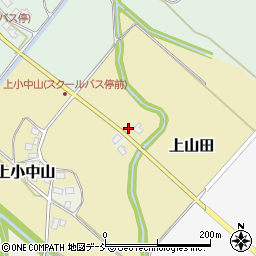 新潟県阿賀野市上山田周辺の地図