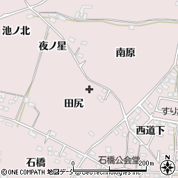 福島県福島市飯坂町平野田尻45周辺の地図