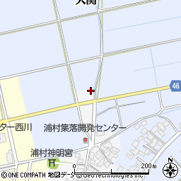 新潟県新潟市西蒲区浦村398周辺の地図