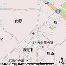 福島県福島市飯坂町平野西道下39周辺の地図