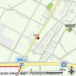 新潟県新潟市西区明田423周辺の地図