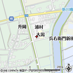 新潟県新潟市西蒲区浦村817周辺の地図