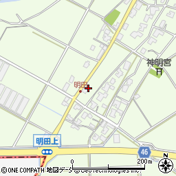 新潟県新潟市西区明田422周辺の地図