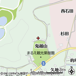 福島県福島市大笹生鬼越山8周辺の地図