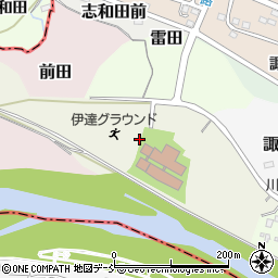 福島県伊達市一本松周辺の地図
