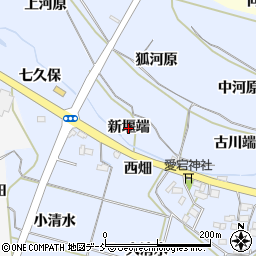 福島県福島市下飯坂（新堰端）周辺の地図