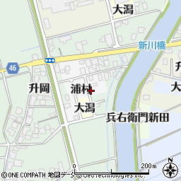 新潟県新潟市西蒲区浦村832周辺の地図