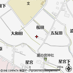 福島県福島市飯坂町桜田4周辺の地図