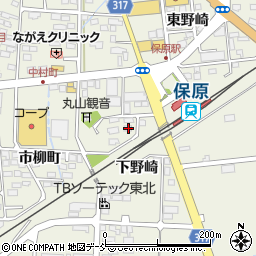 福島県伊達市保原町下野崎20-6周辺の地図